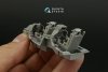 Quinta Studio QD48419 F-16D block 40 3D-Printed & coloured Interior on decal paper (Kinetic 2022 tool) 1/48
